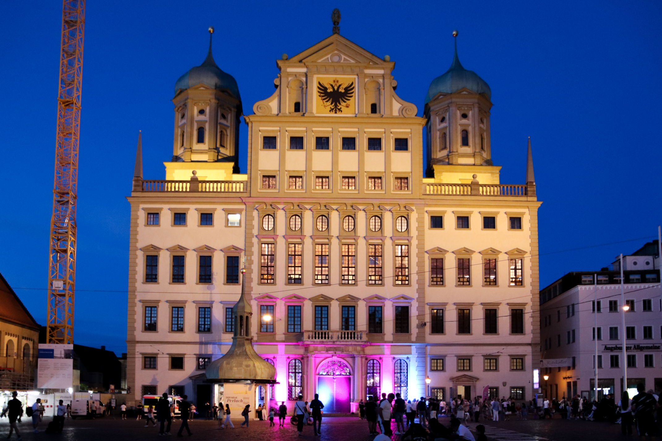 Rathaus Augsburg bei Langer Nacht der Wissenschaft Rathaus Augsburg bei Langer Nacht der Wissenschaft