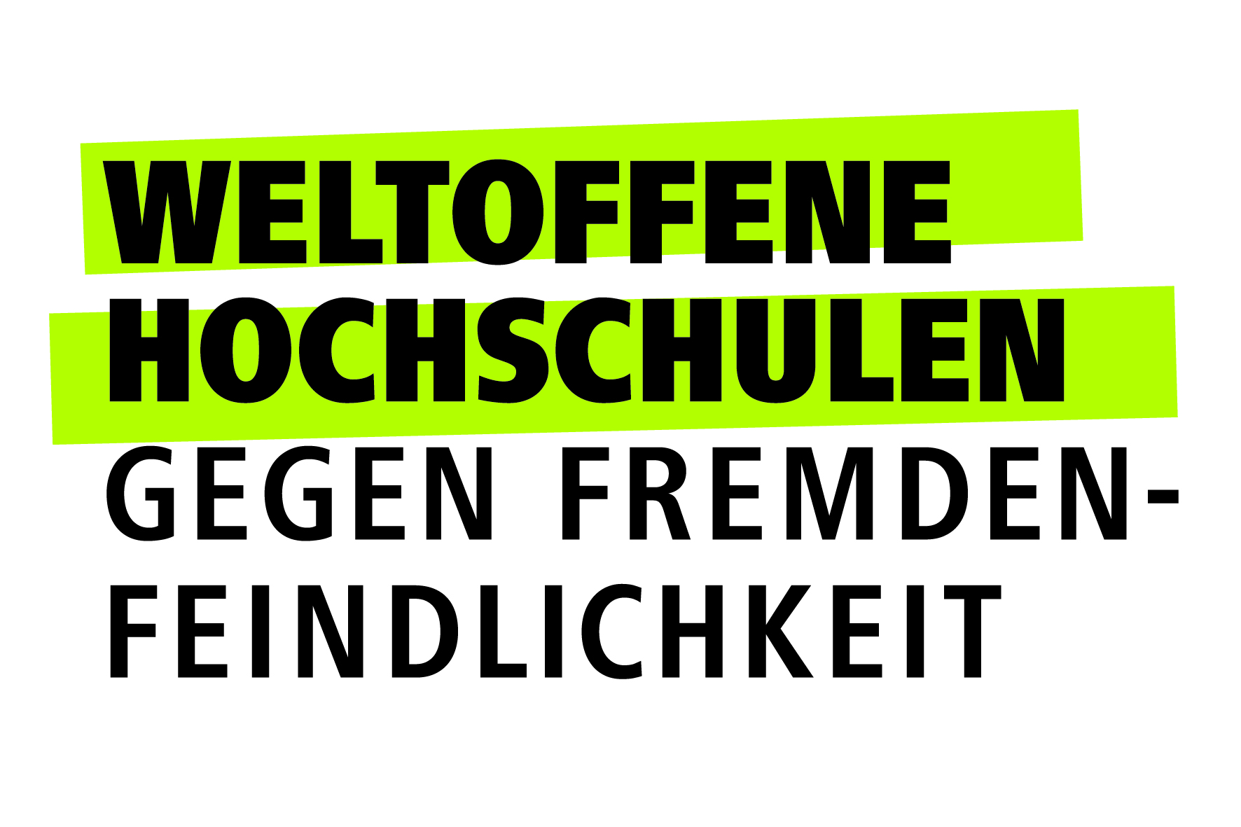 Weltoffene Hochschulen gegen Fremdenfeindlichkeit.