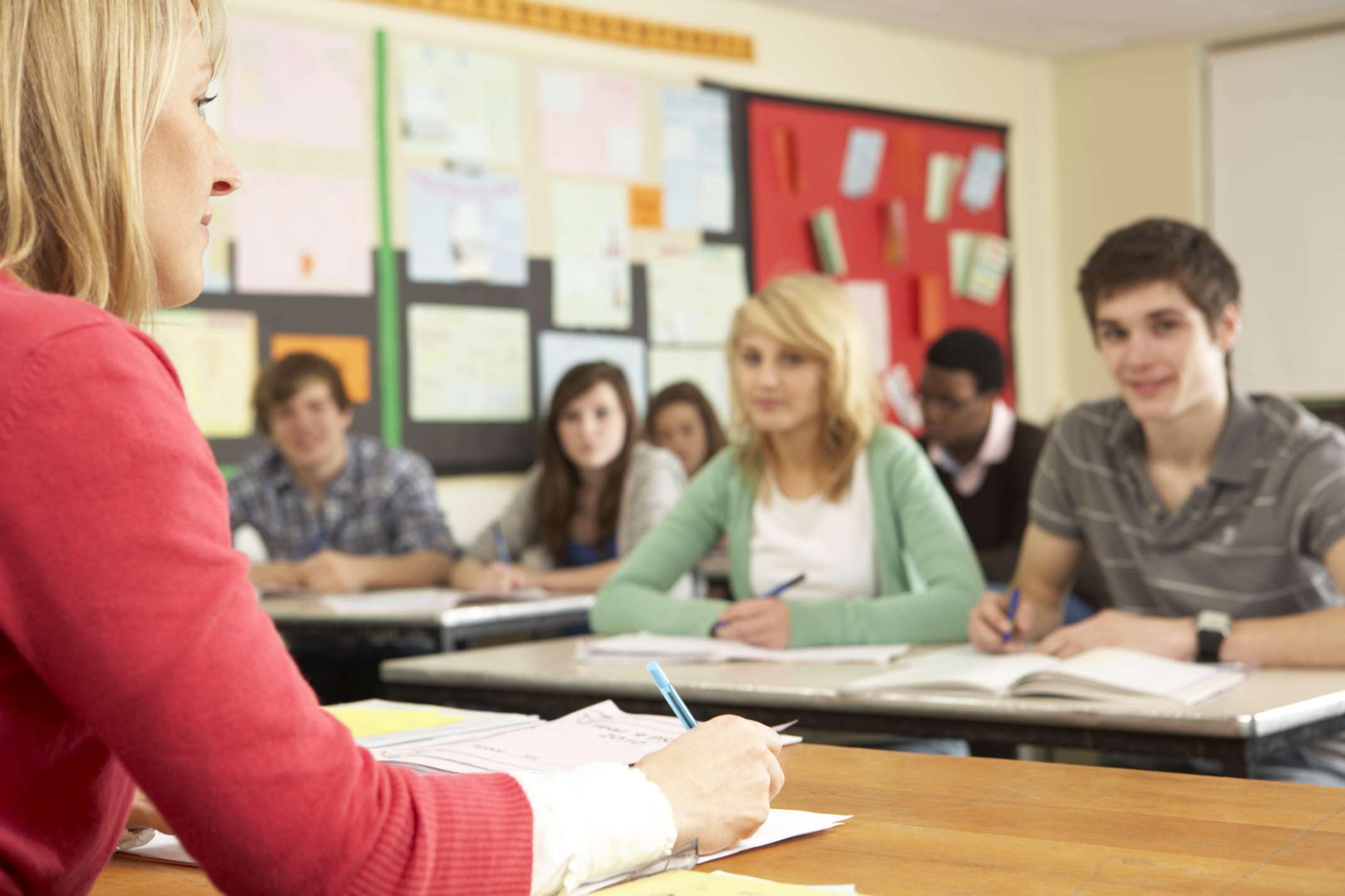 Schüler und Lehrer