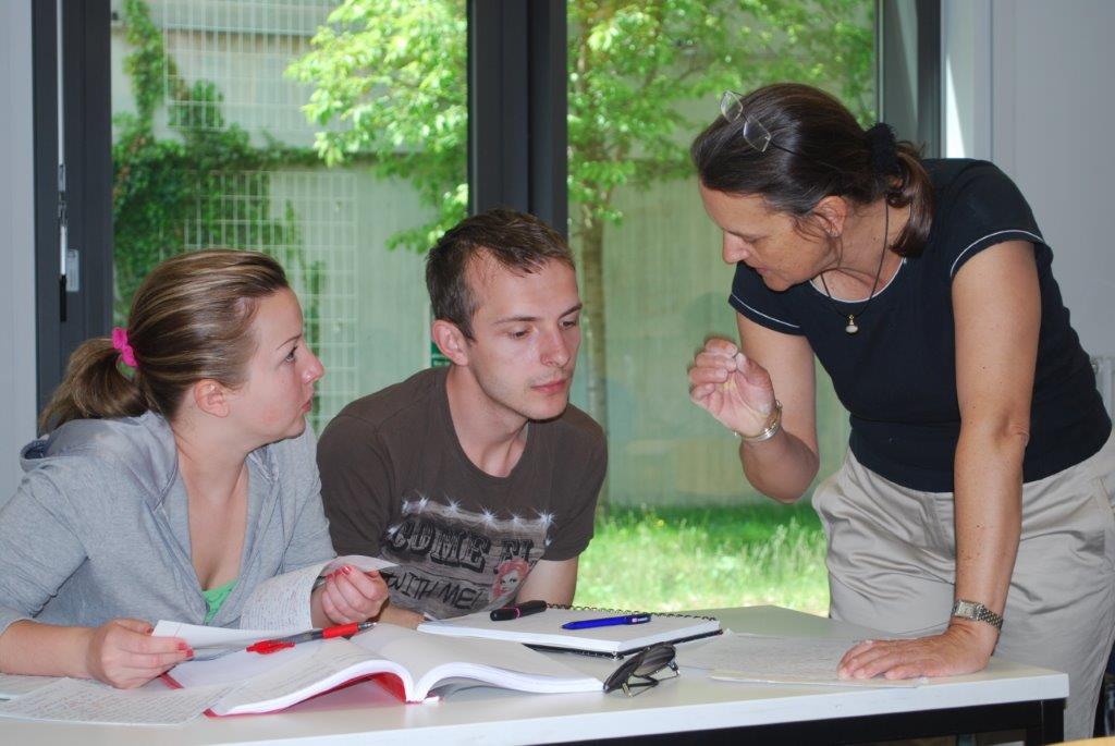 Studierende im Deutschkurs