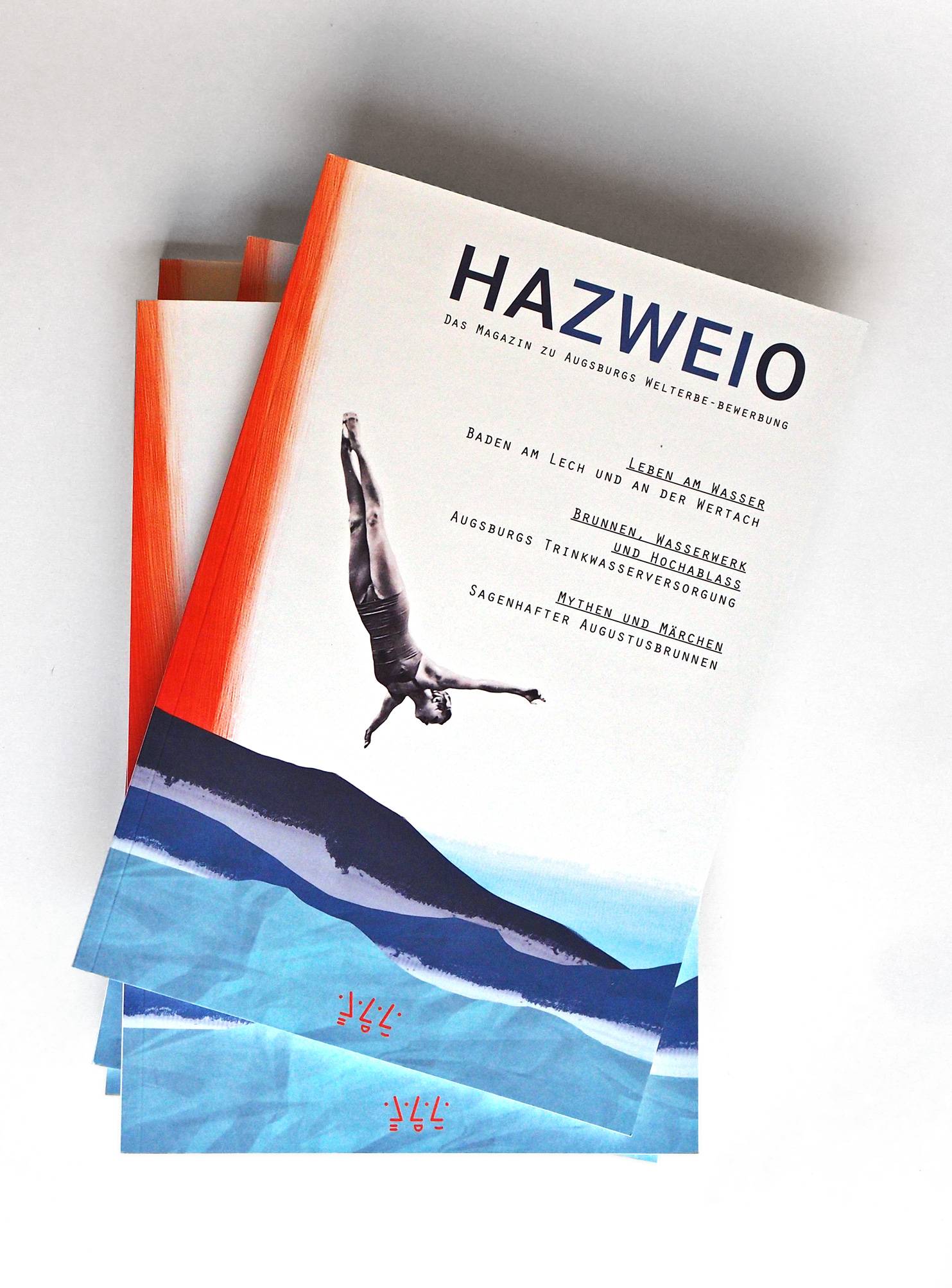 HAZWEIO-Magazin: Spannende Geschichten - ansprechend aufbereitet. Studierende der Hochschule Augsburg konzipierten das Magazin im Designprojekt Editorial-Design.