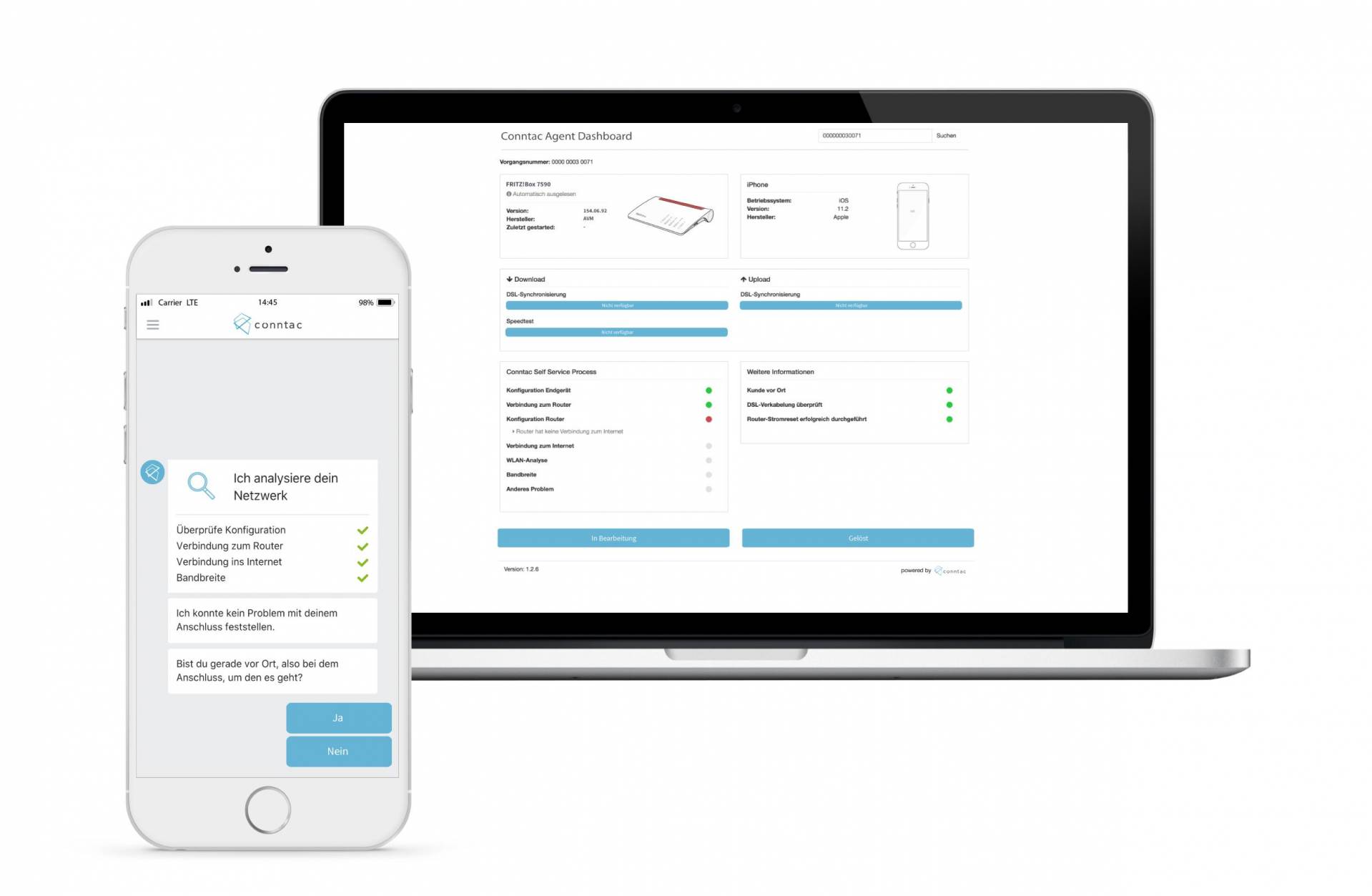 Conntac - Self Service anstelle von Service-Hotline