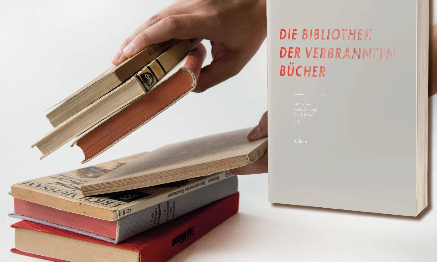 Die Bibliothek der verbrannten Bücher.