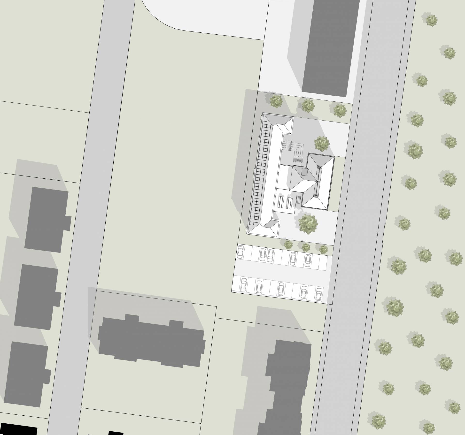 Lage des Bestandes der JVA im Prinz-Karl Viertel, im Osten angrenzend die Hochfeldstraße (Abb.: Josef Sailer) Lage des Bestandes der JVA im Prinz-Karl Viertel, im Osten angrenzend die Hochfeldstraße (Abb.: Josef Sailer)