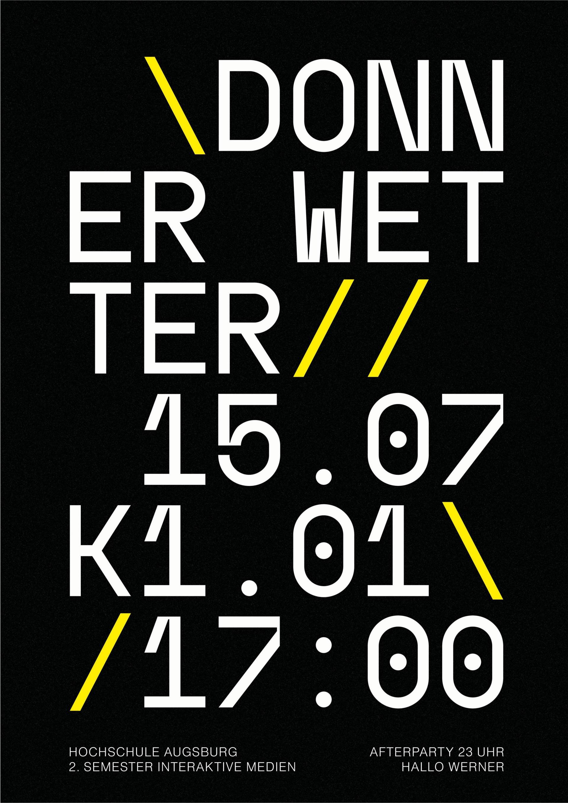 Donnerwetter / 15.07. / K 1.01 / 17.00