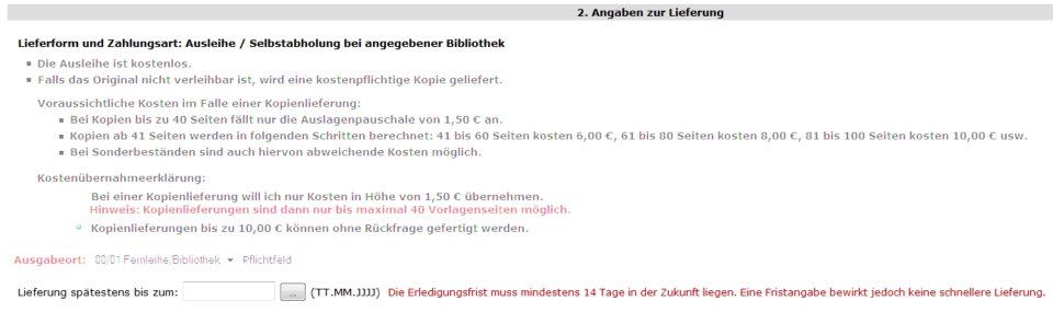 Bestellabholung Bestellabholung