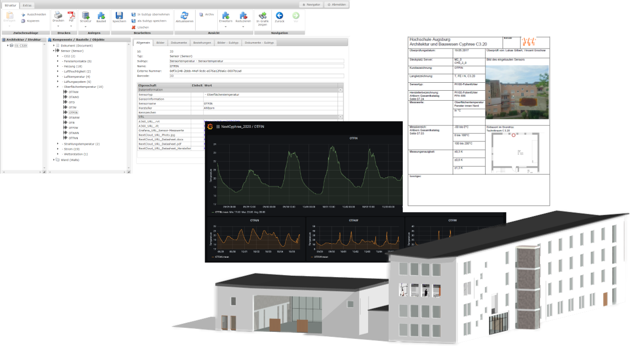 Informationsablage in der kommerziellen BuildingOne-Datenbank des Herstellers OneTools