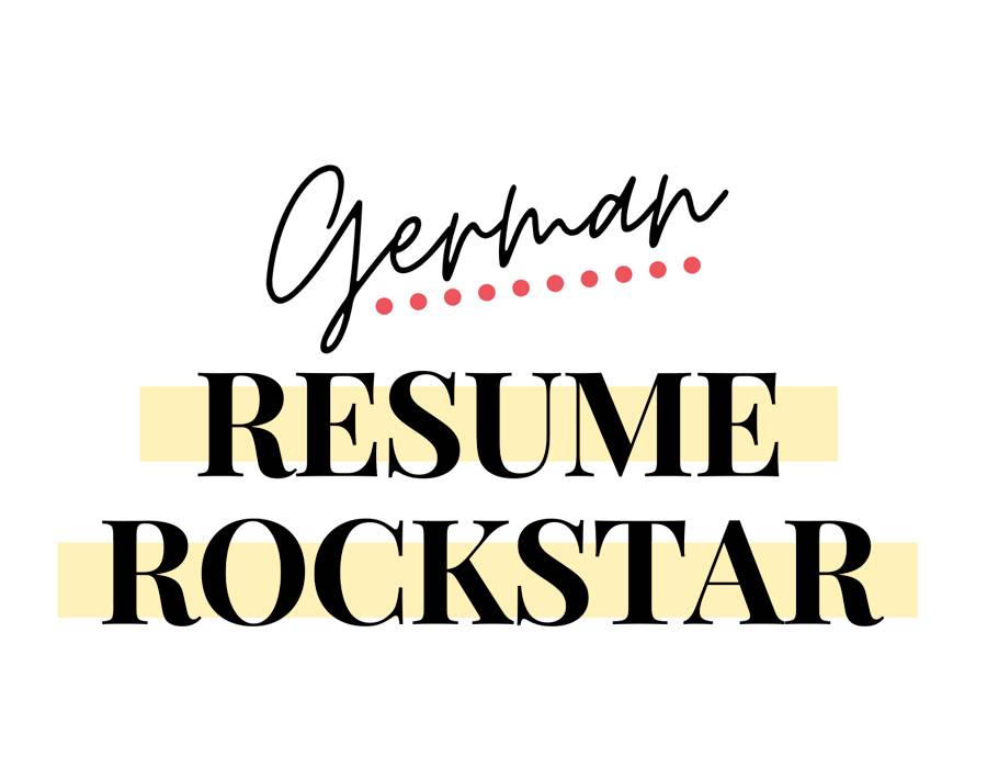 German Resume Rockstar