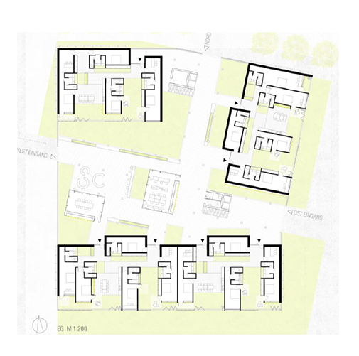 Lageplan Ausschnitt Masterarbeit ©Vevi Kröner