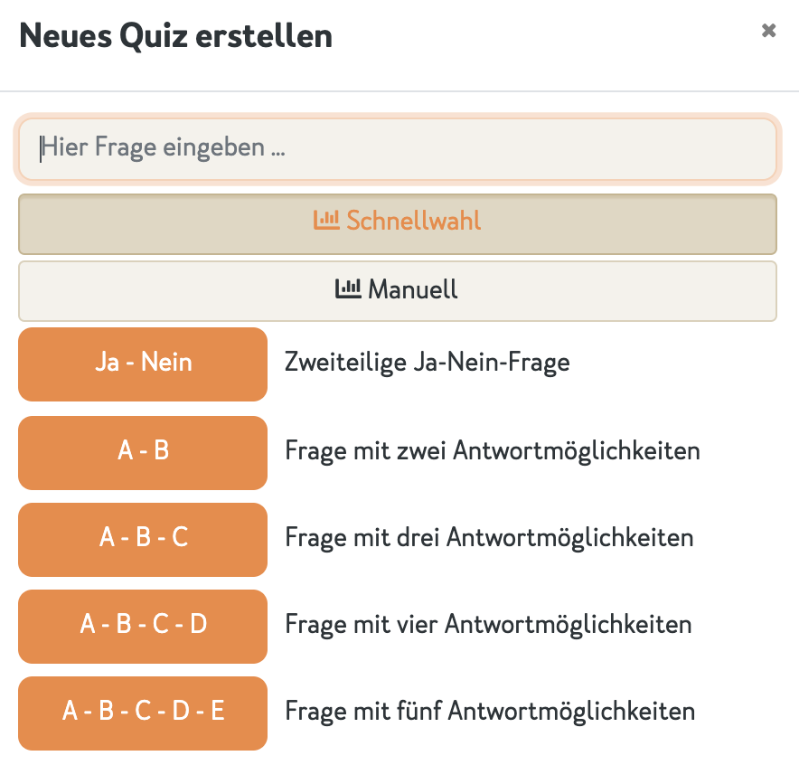 Tweedback: Umfrage konfigurieren