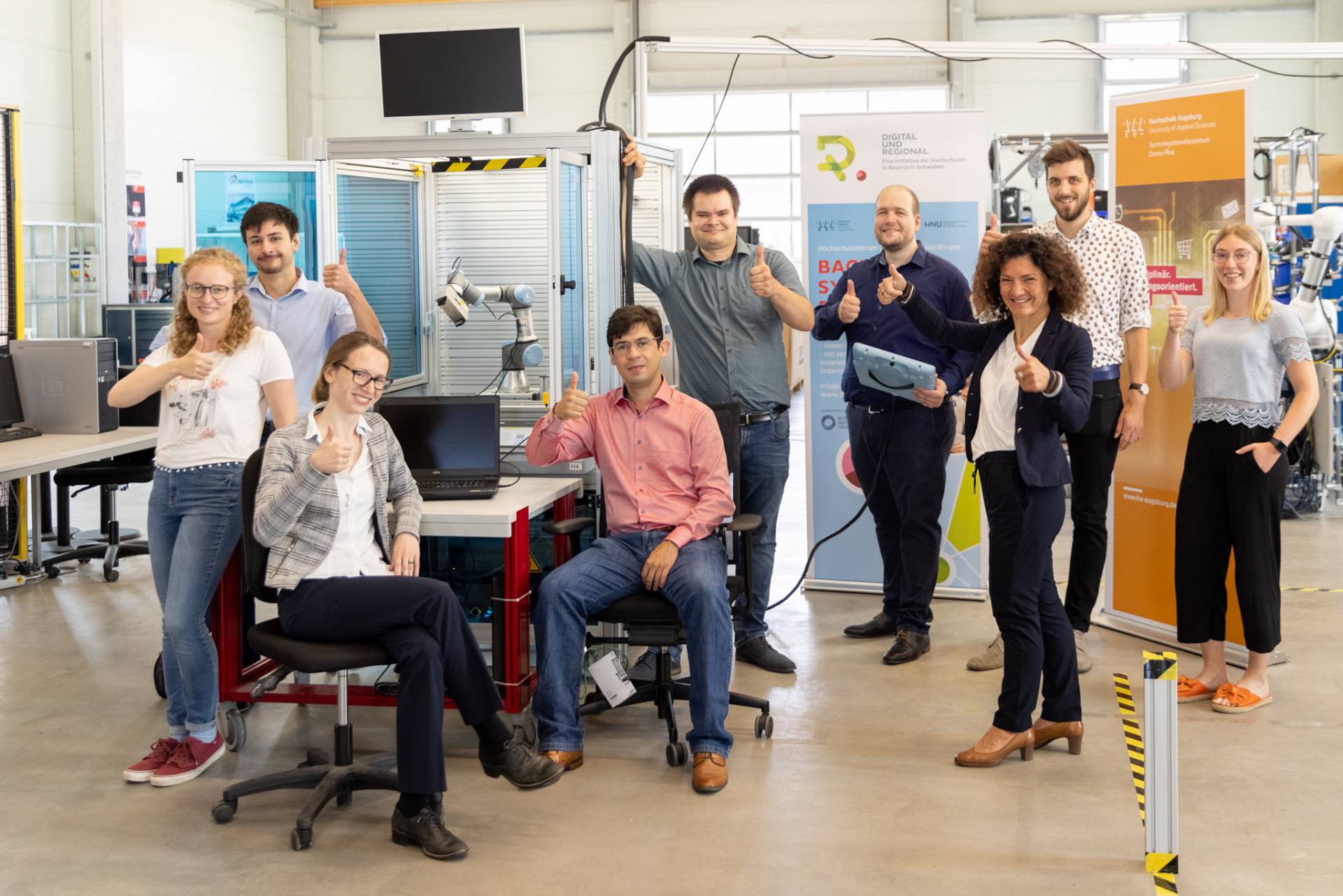Team Bild vom Fotoshooting für den TOP Arbeitgeber 