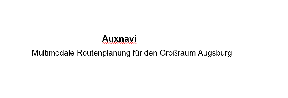 Schriftzug: Auxnavi