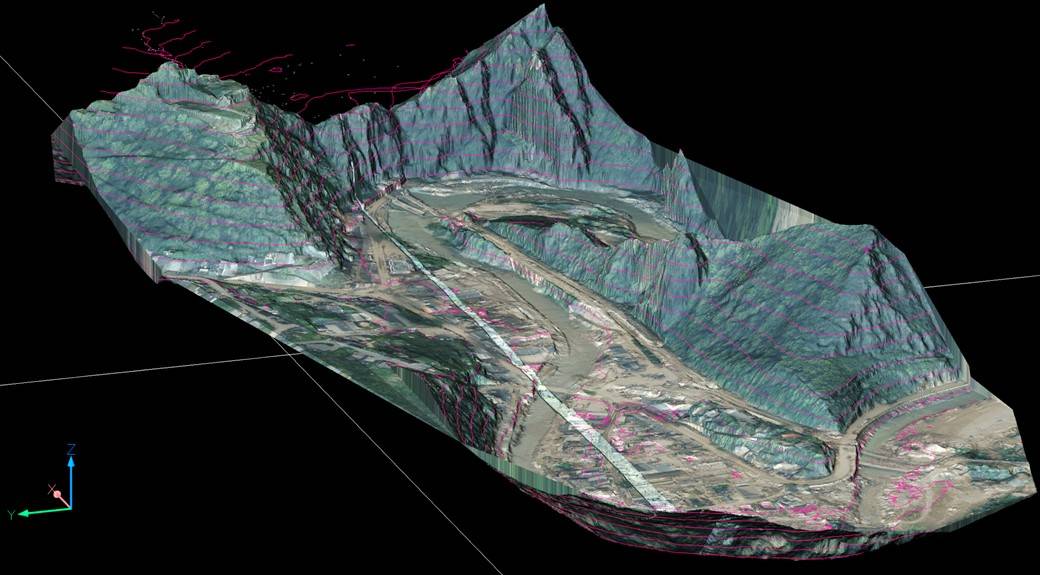 3D-Modell des Ahrtals