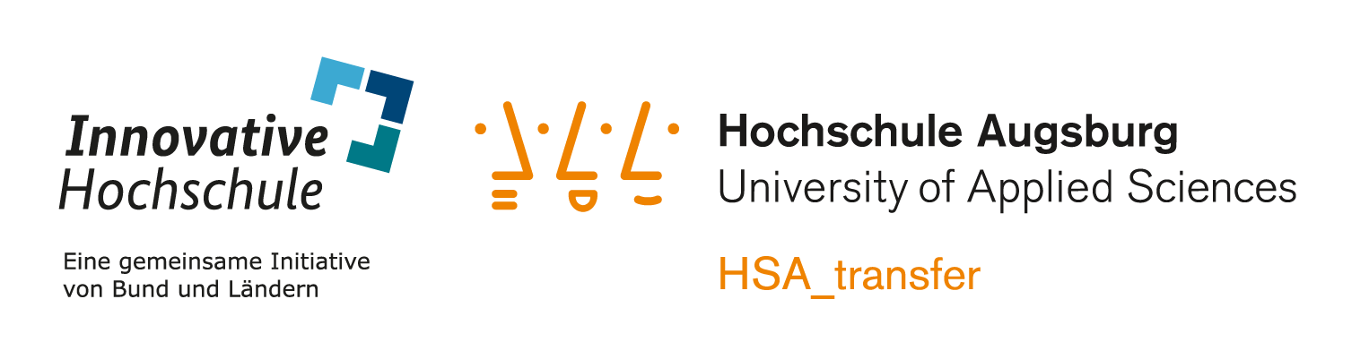 Logos: Innovative Hochschule und HSA_transfer Logos: Innovative Hochschule und HSA_transfer