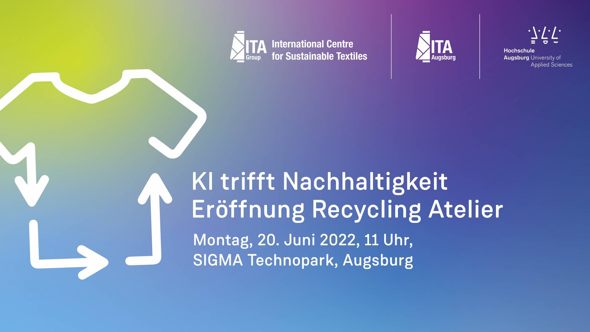 KI trifft Nachhaltigkeit. Eröffnung Recycling Atelier.