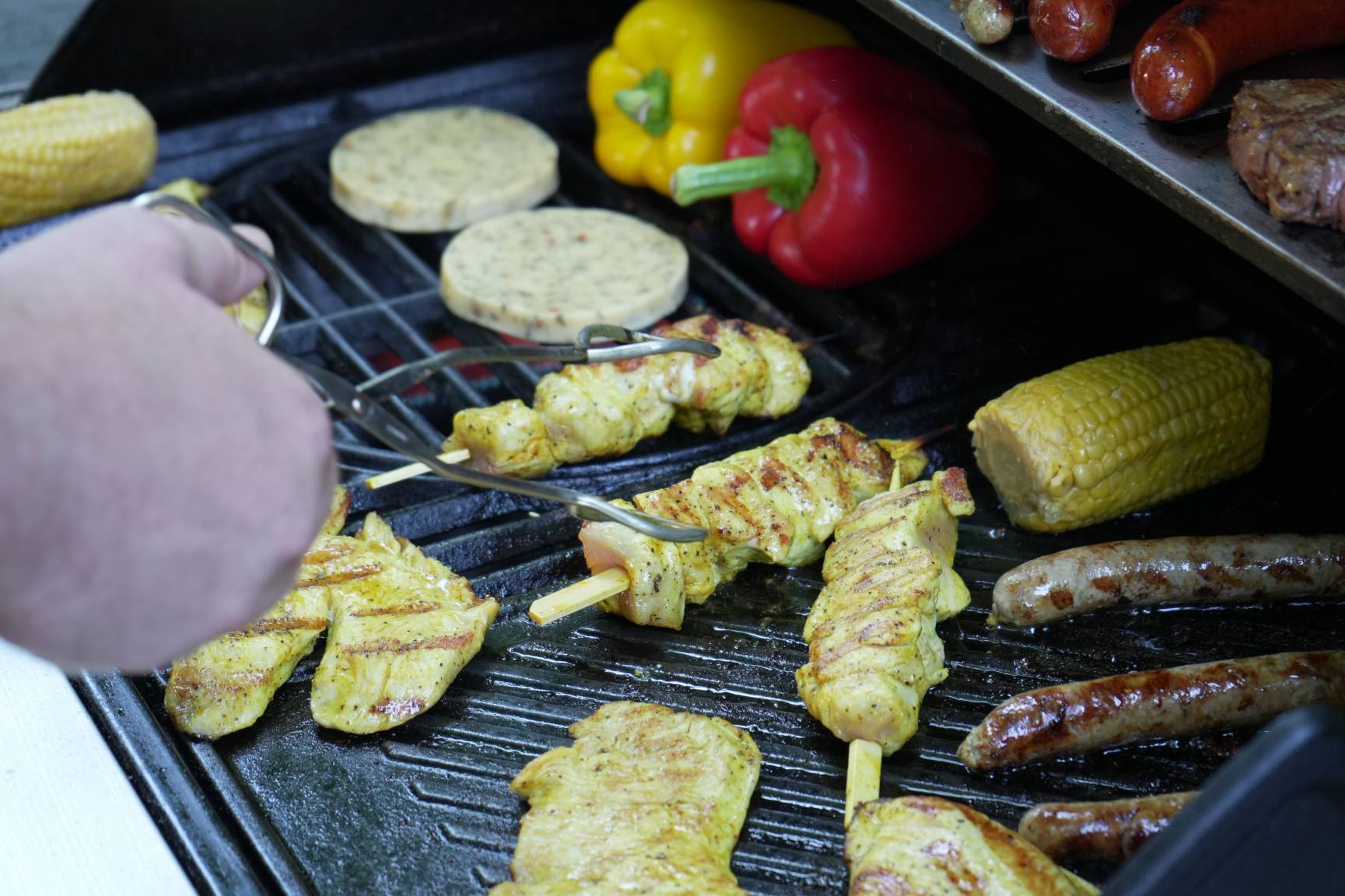 Vom Würstchen über Grillkäse bis zur Paprika - für jeden Geschmack etwas dabei