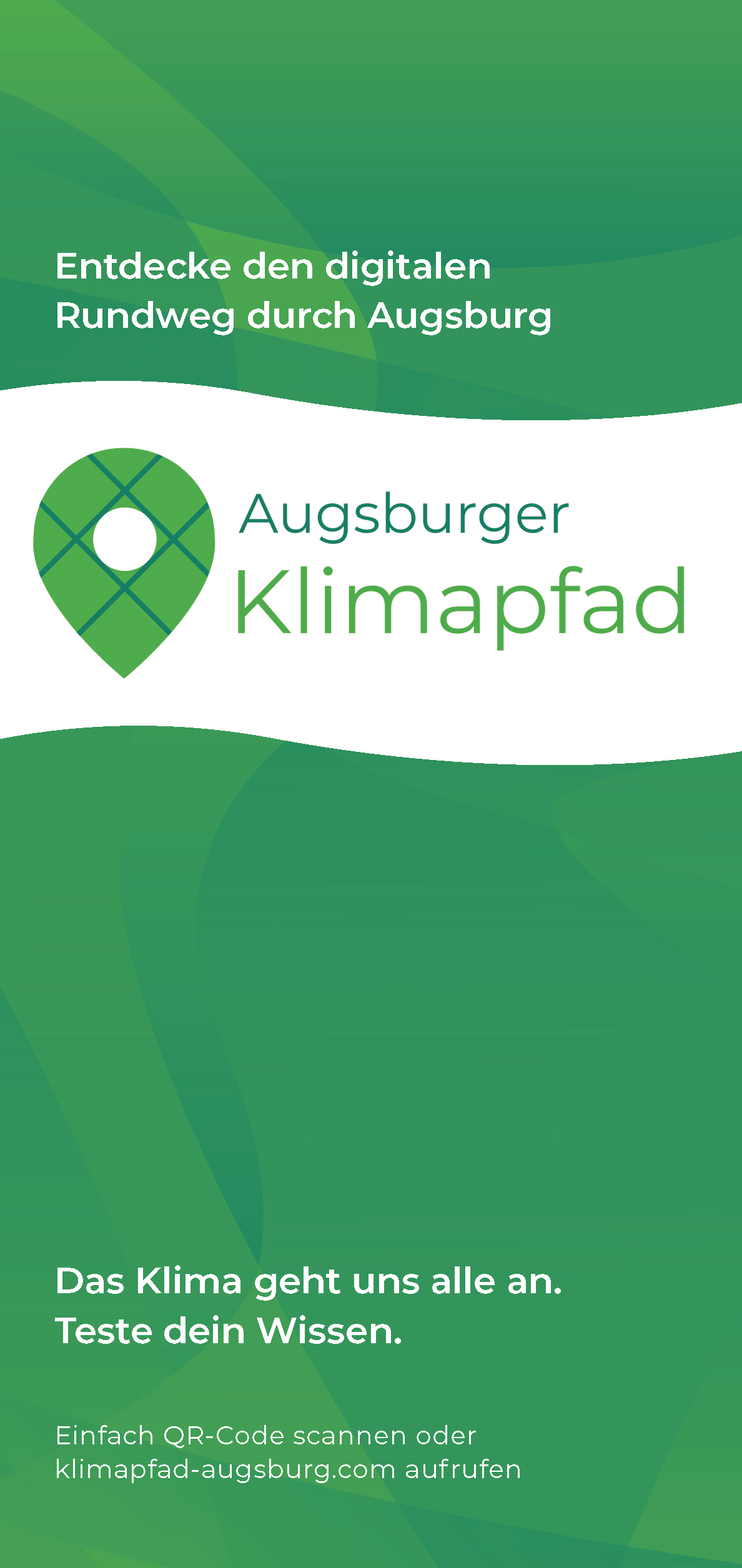 Broschüre zum Augsburger Klimapfad: Titelseite Broschüre zum Augsburger Klimapfad: Titelseite