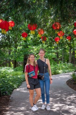 Lena Graml und ihre Freundin in Montreál