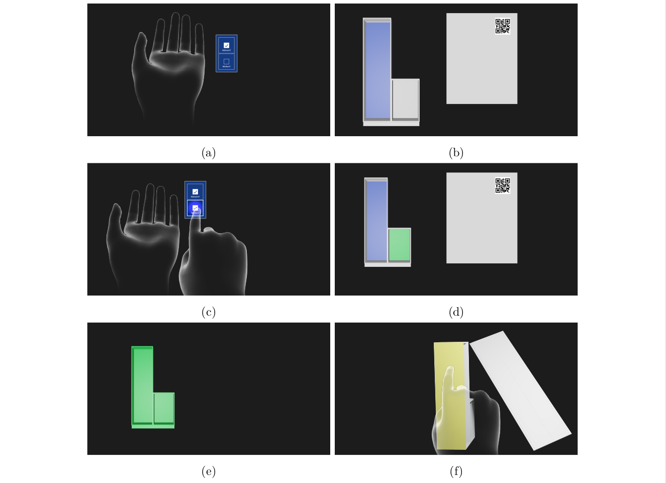 Storyboard zur Hervorhebung und Detailansicht eines Bauteils im 3D-Modell