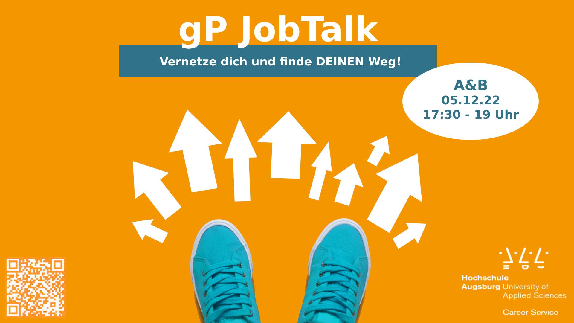 Leuchtender Pfeil mit Text "Let´s talk about..."