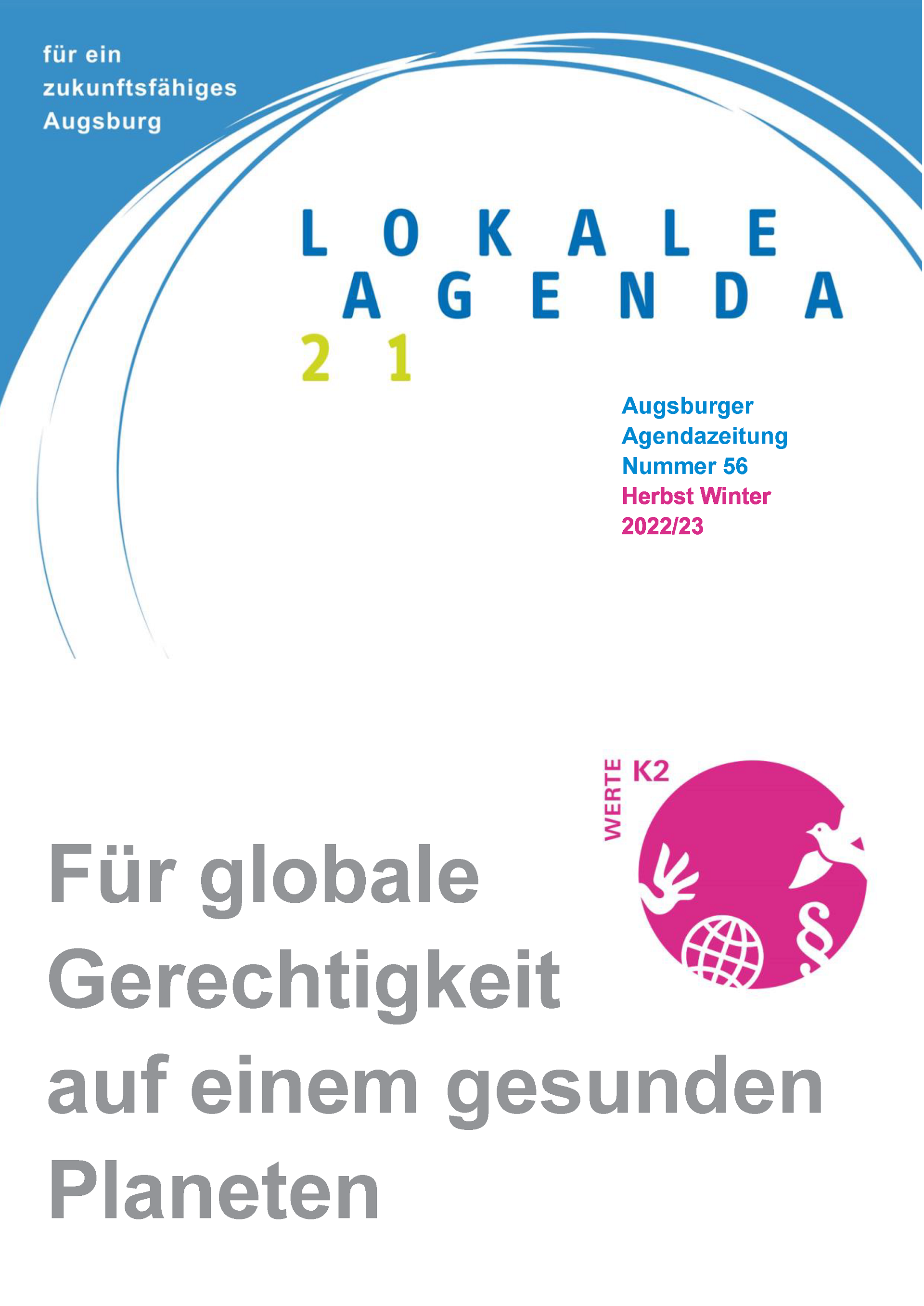 Titelseite: Lokale Agendazeitung Nr. 56