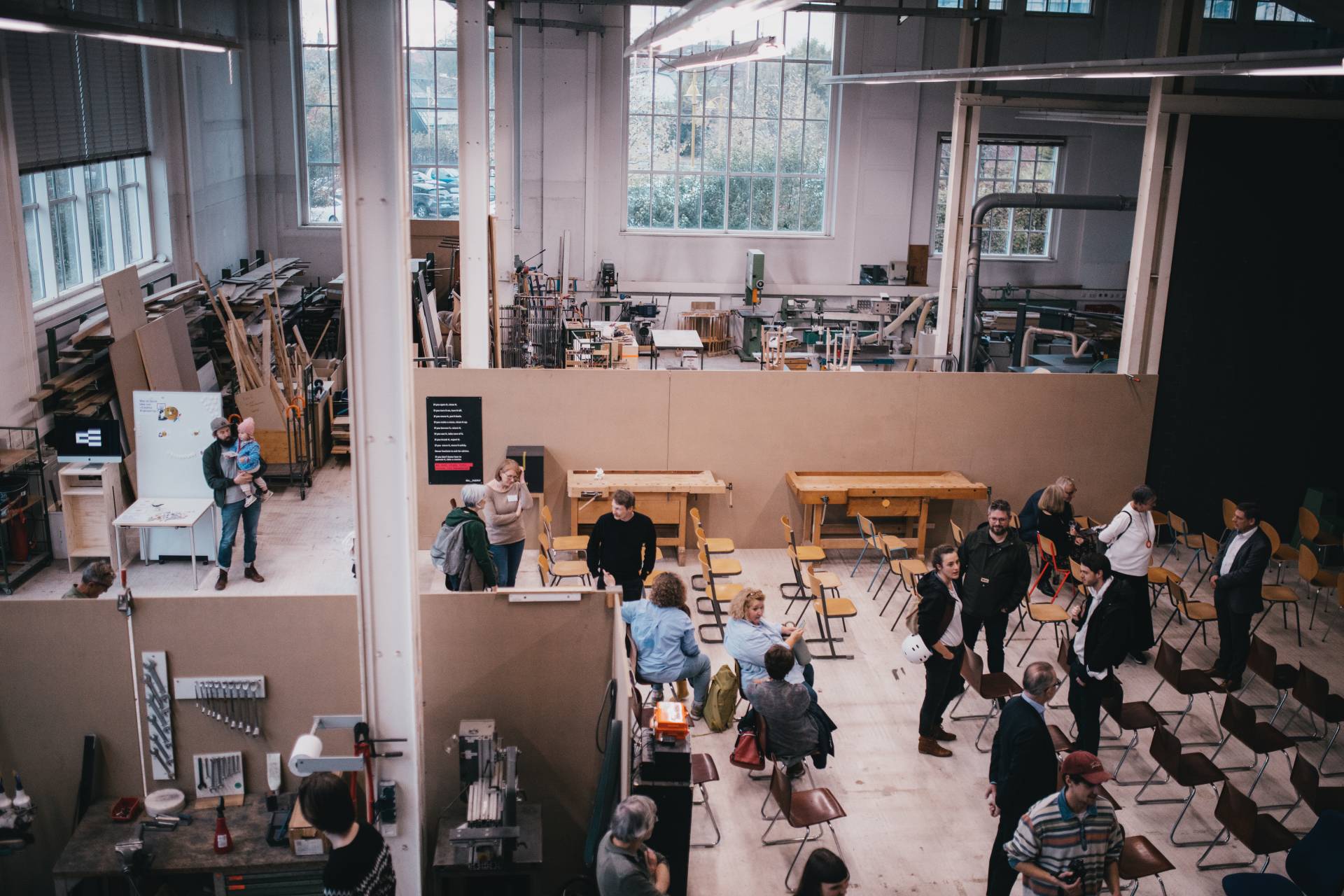 Der Makerspace im Habitat. Foto: Matthias Leo