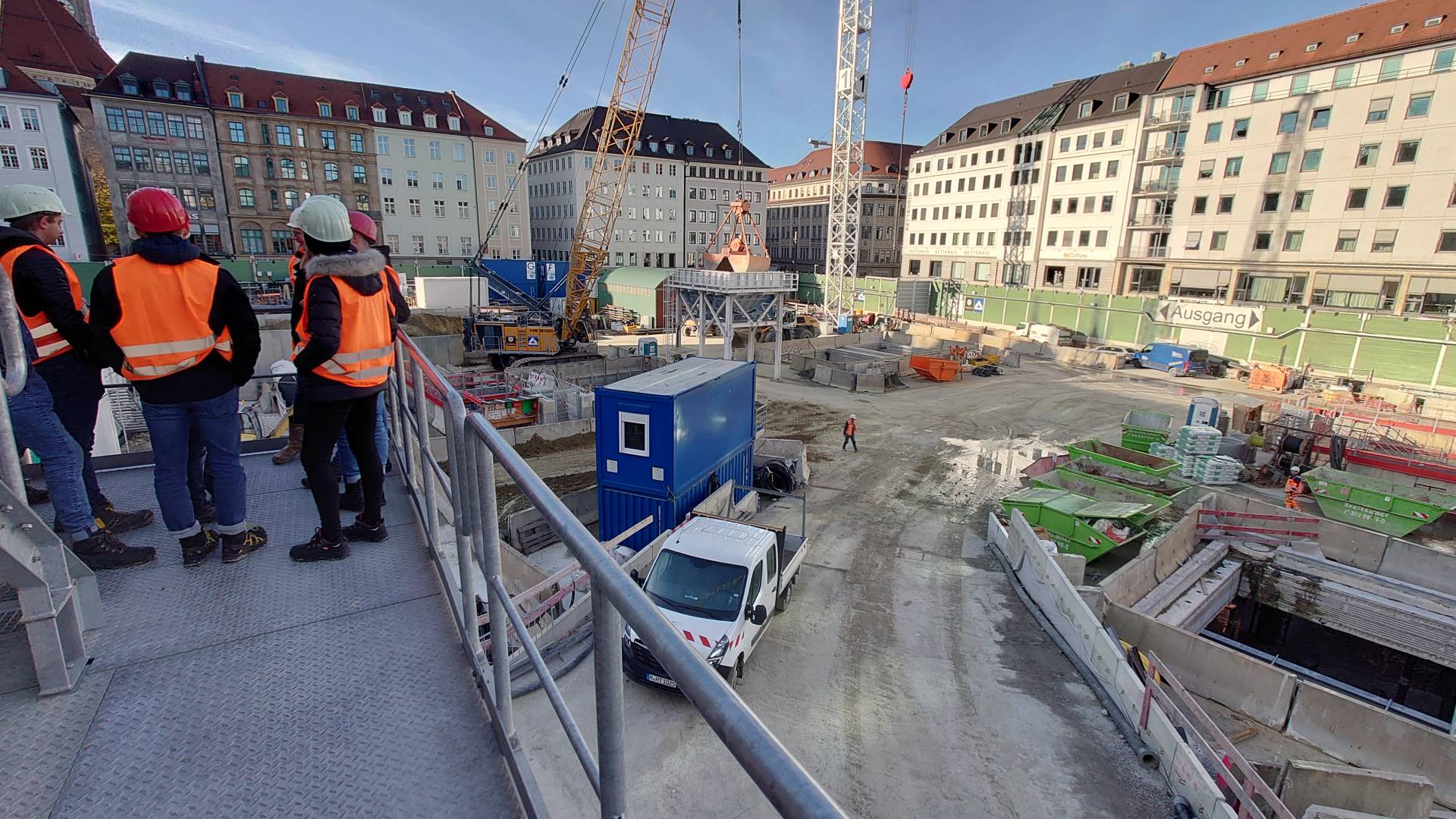 Aussicht auf Baustelle