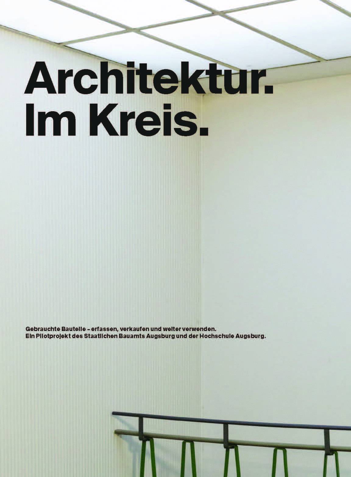 Titelseite der Publikation: Architektur. Im Kreis.