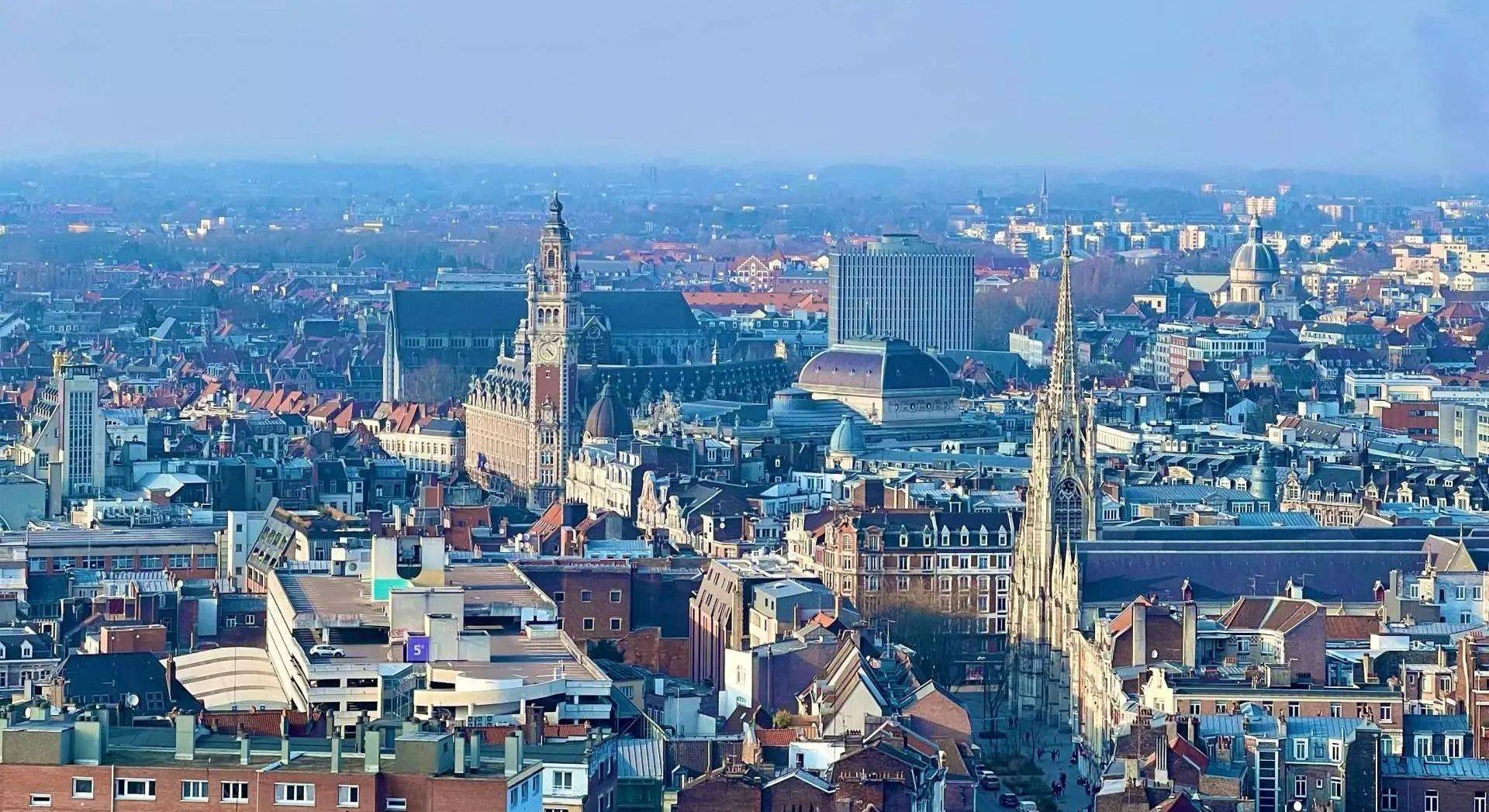 Bird&#039;s eye view of Lille