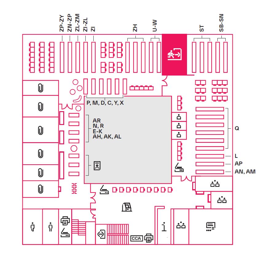Lageplan Bibliothek