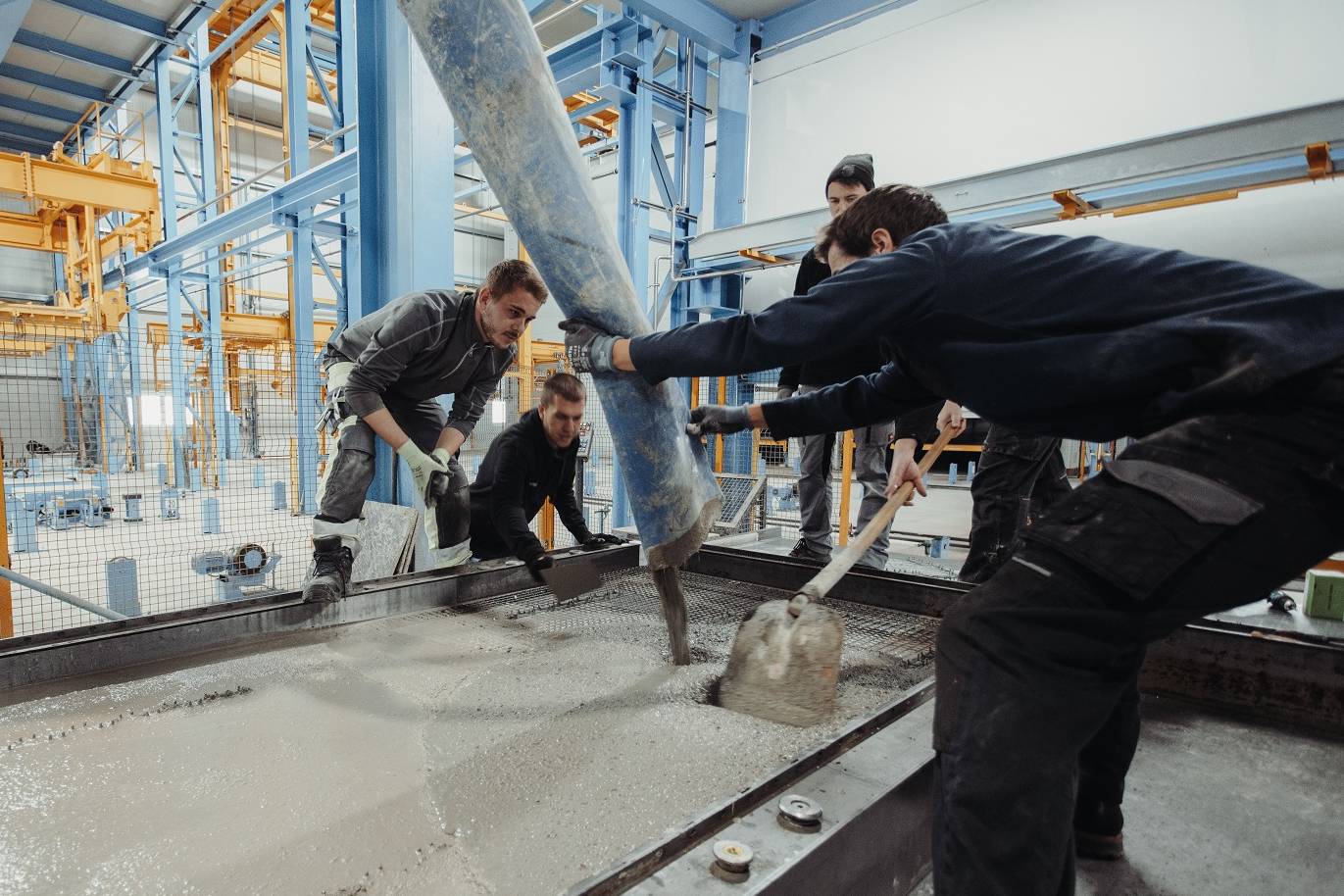 Betonagearbeiten mit Recyclingbeton