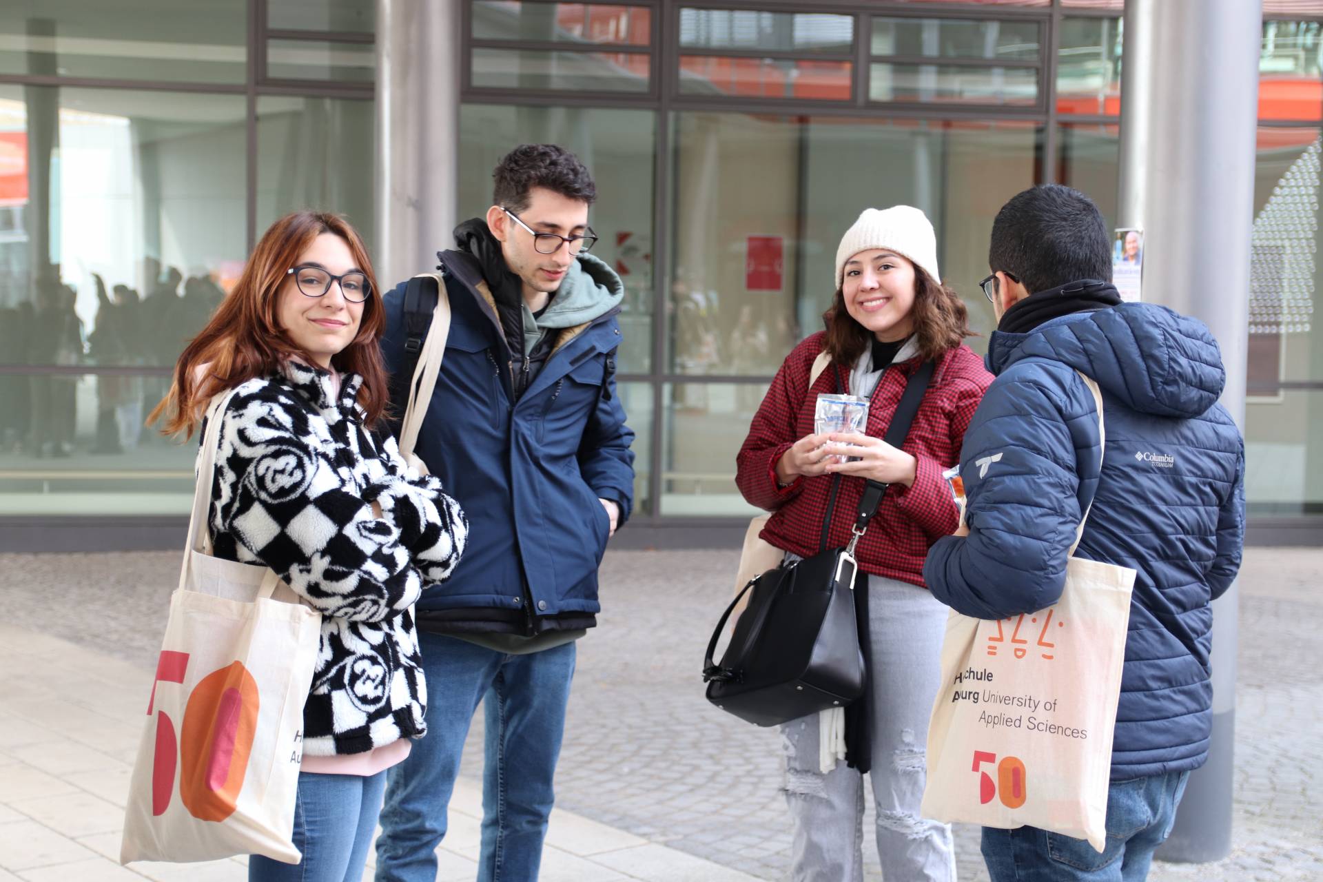 Internationale Studierende während der Welcome Week