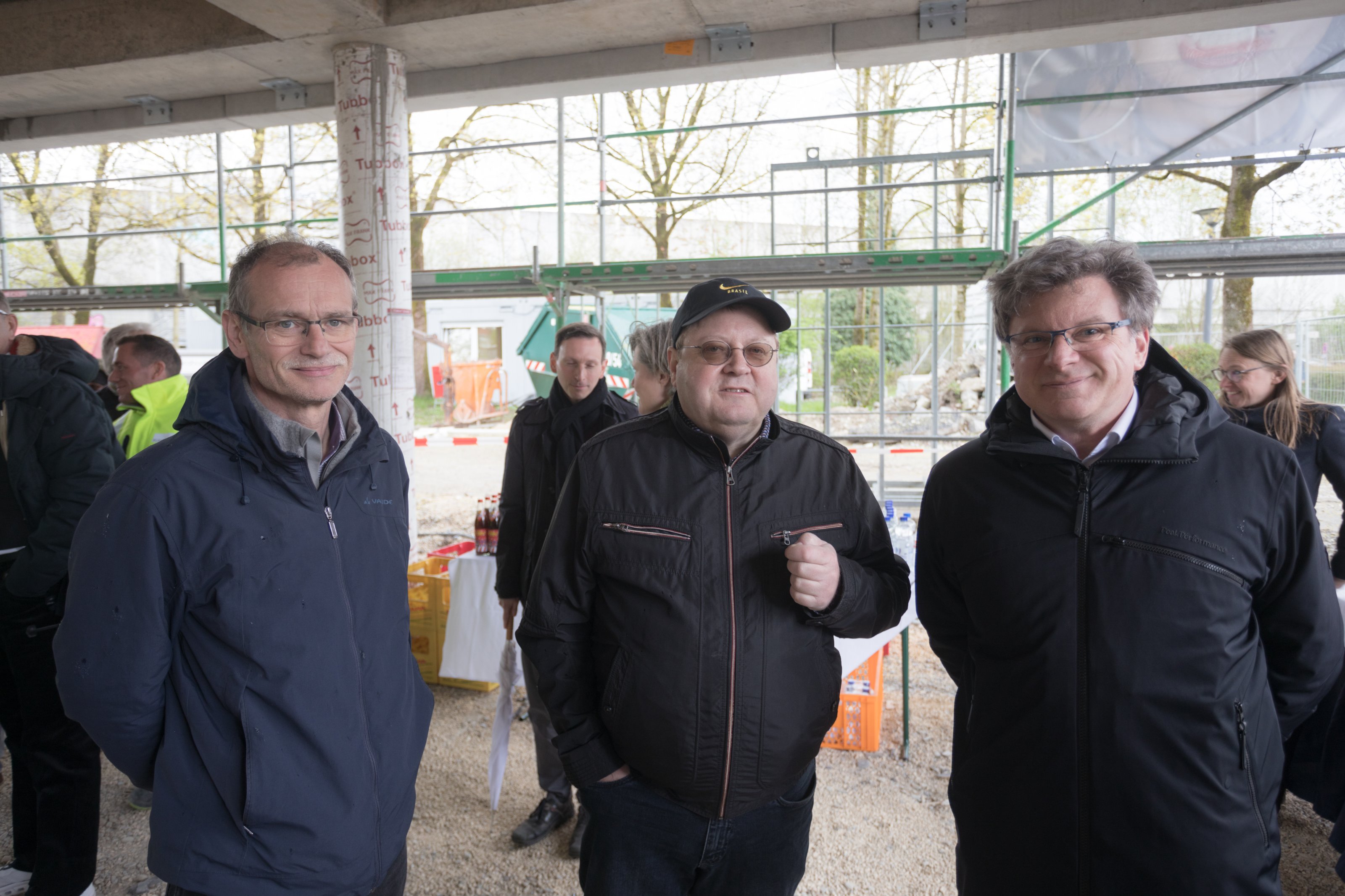 Impressionen vom Richtfest für den Modulbau der THA. Foto: Matthias Leo Impressionen vom Richtfest für den Modulbau der THA. Foto: Matthias Leo