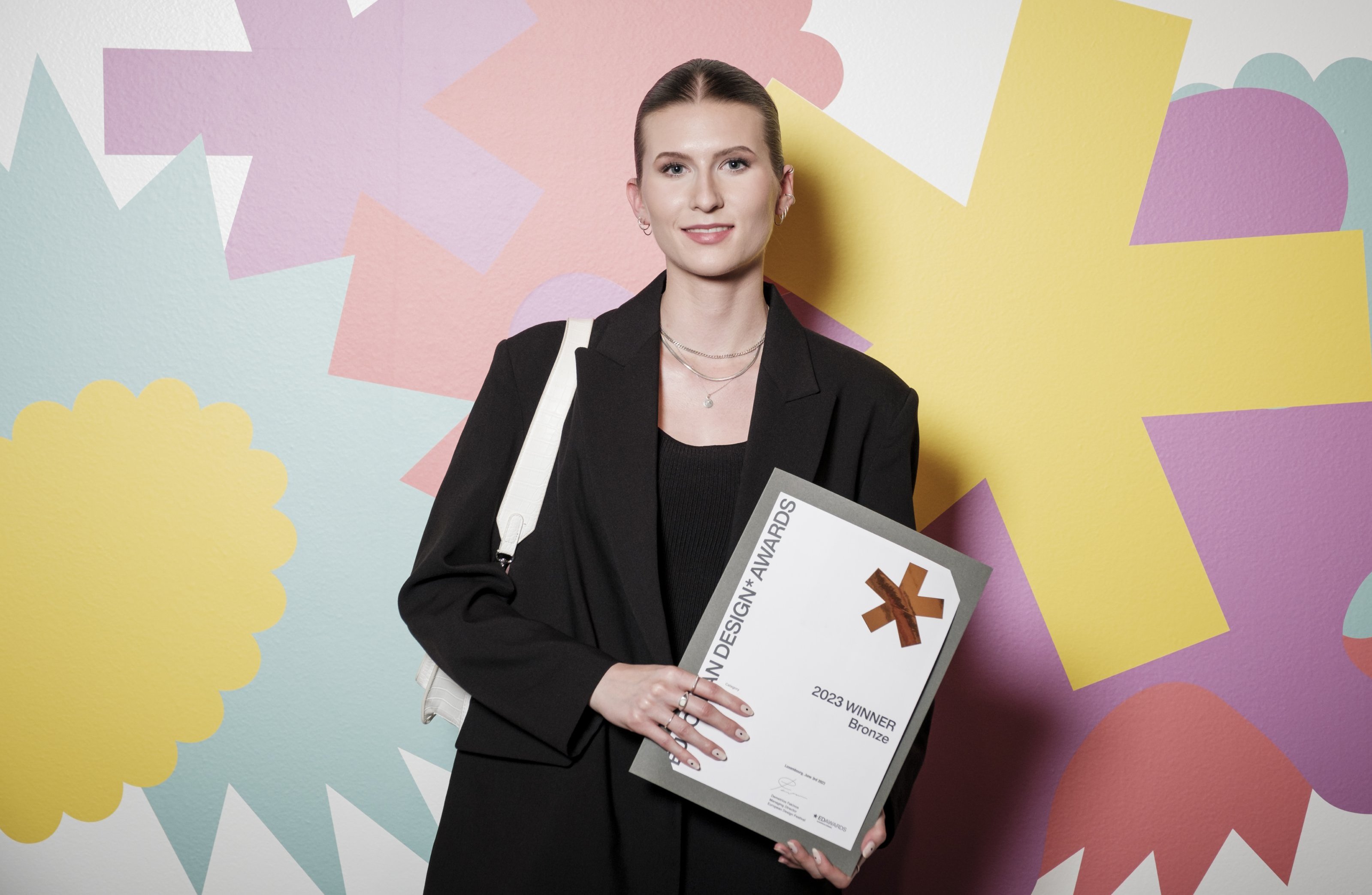 Magdalena Schmid bei der Preisverleihung des European Design Awards in Tallinn