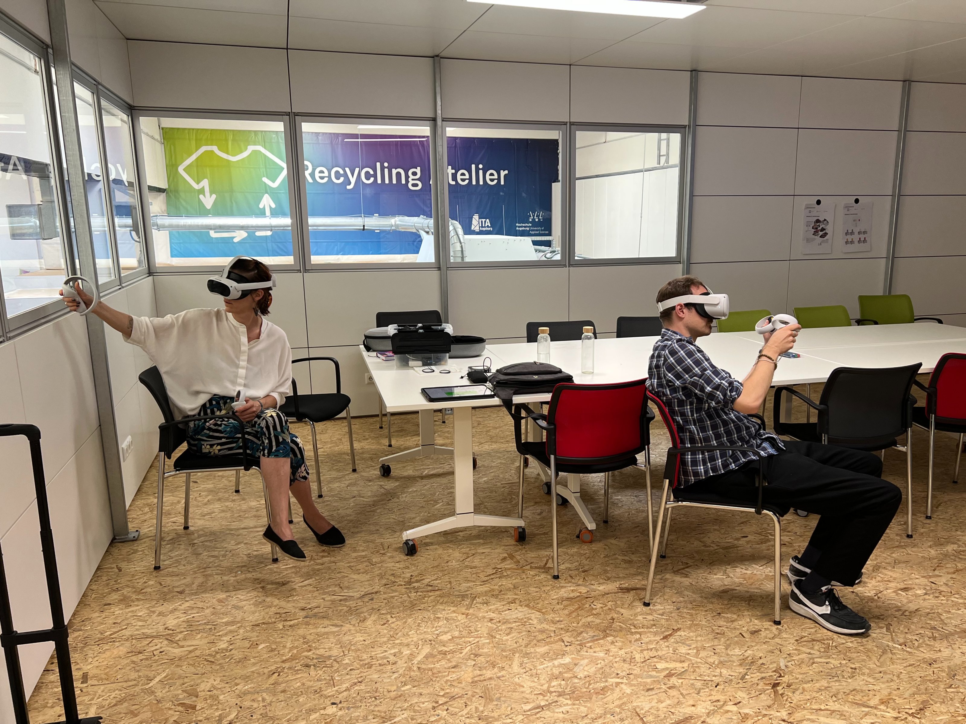 VR Umgebung im ELLSI Lernlabor in Aktion