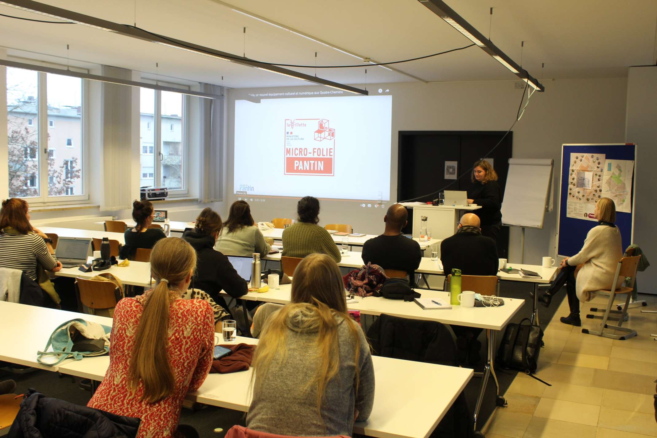 Celia Galipeau about Micro-Folie in Pantin. Photo: M. Melnyk