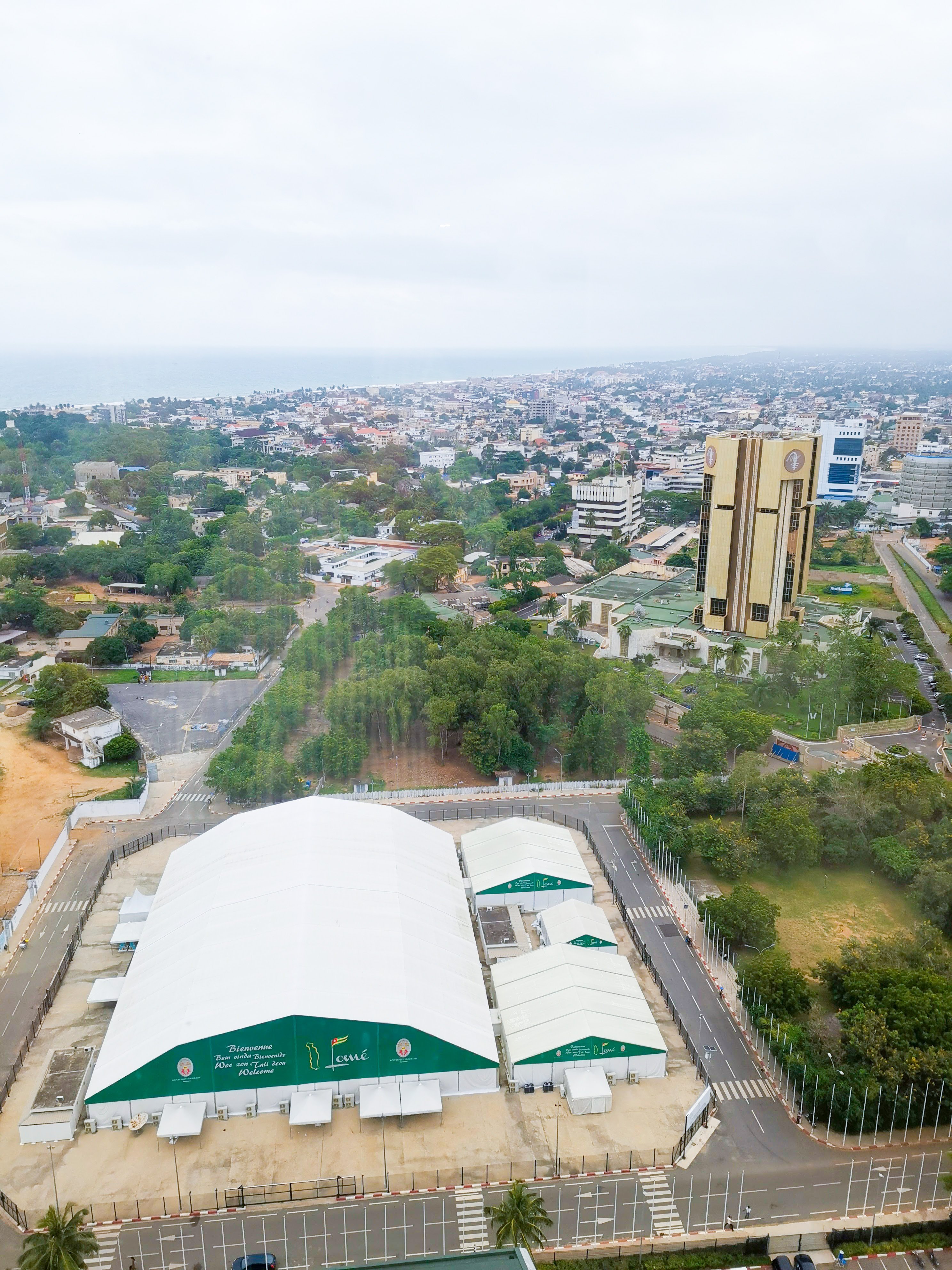 Blick über die togoische Hauptstadt Lomé. Blick über die togoische Hauptstadt Lomé.