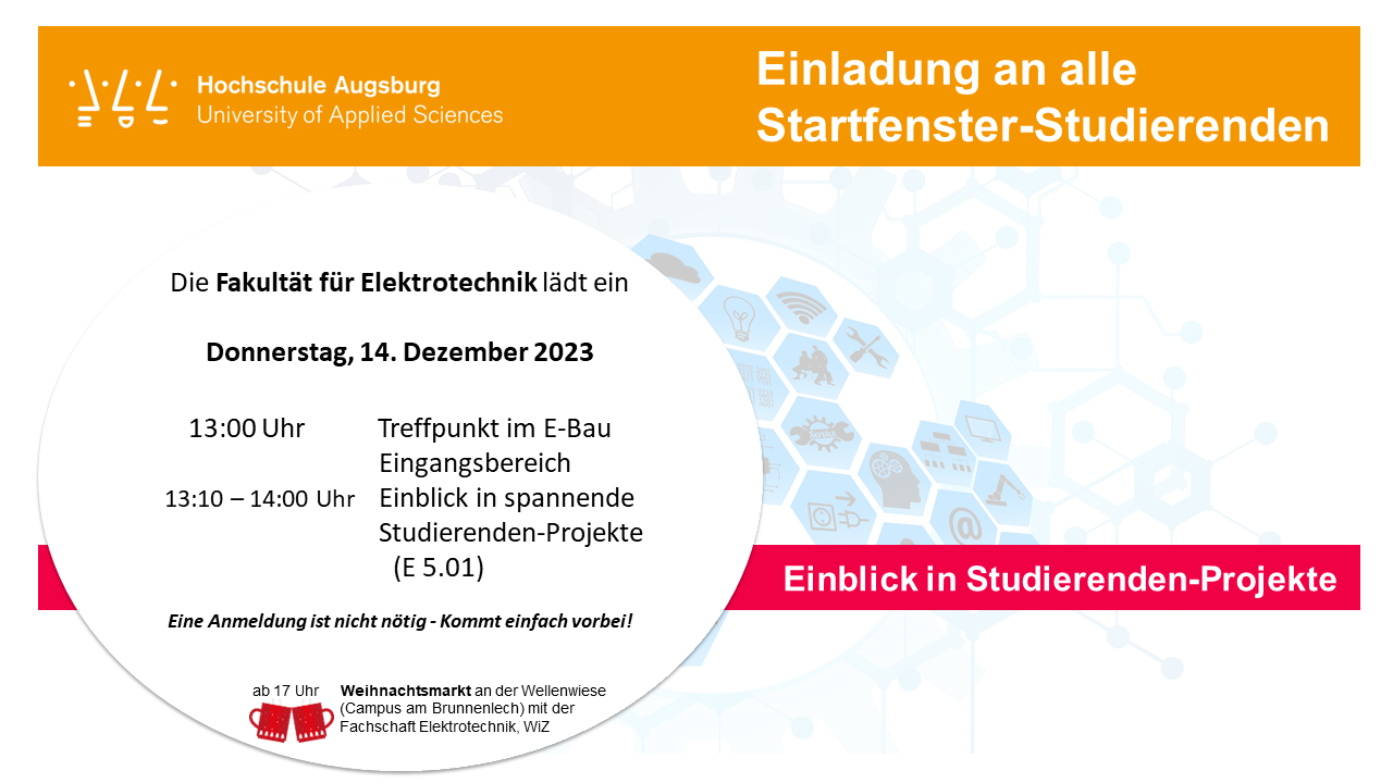 Einladung an alle Startfenster-Studierenden