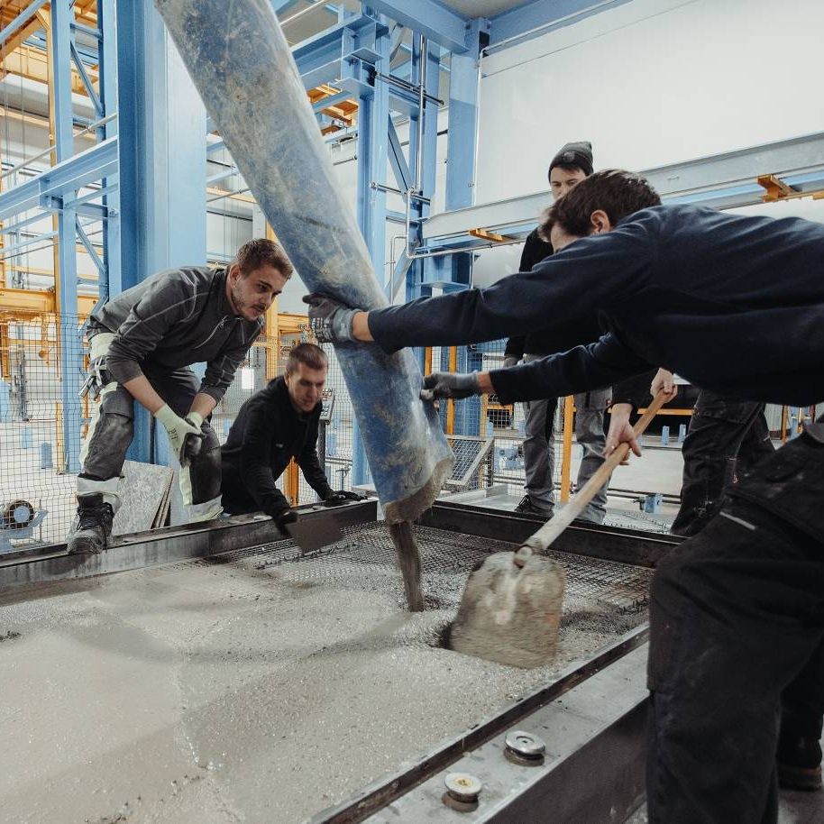 Betonagearbeiten mit Recyclingbeton