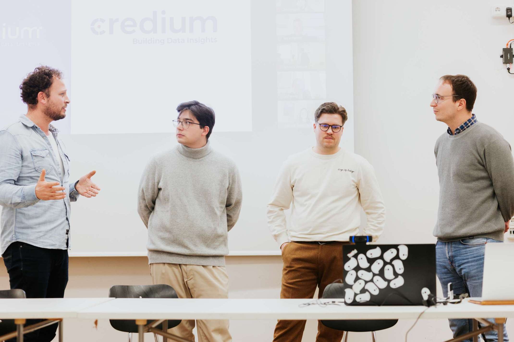 Timo Hahn (Funkenwerk) mit Start-up credium und Gestalter der ID Flugbereitschaft