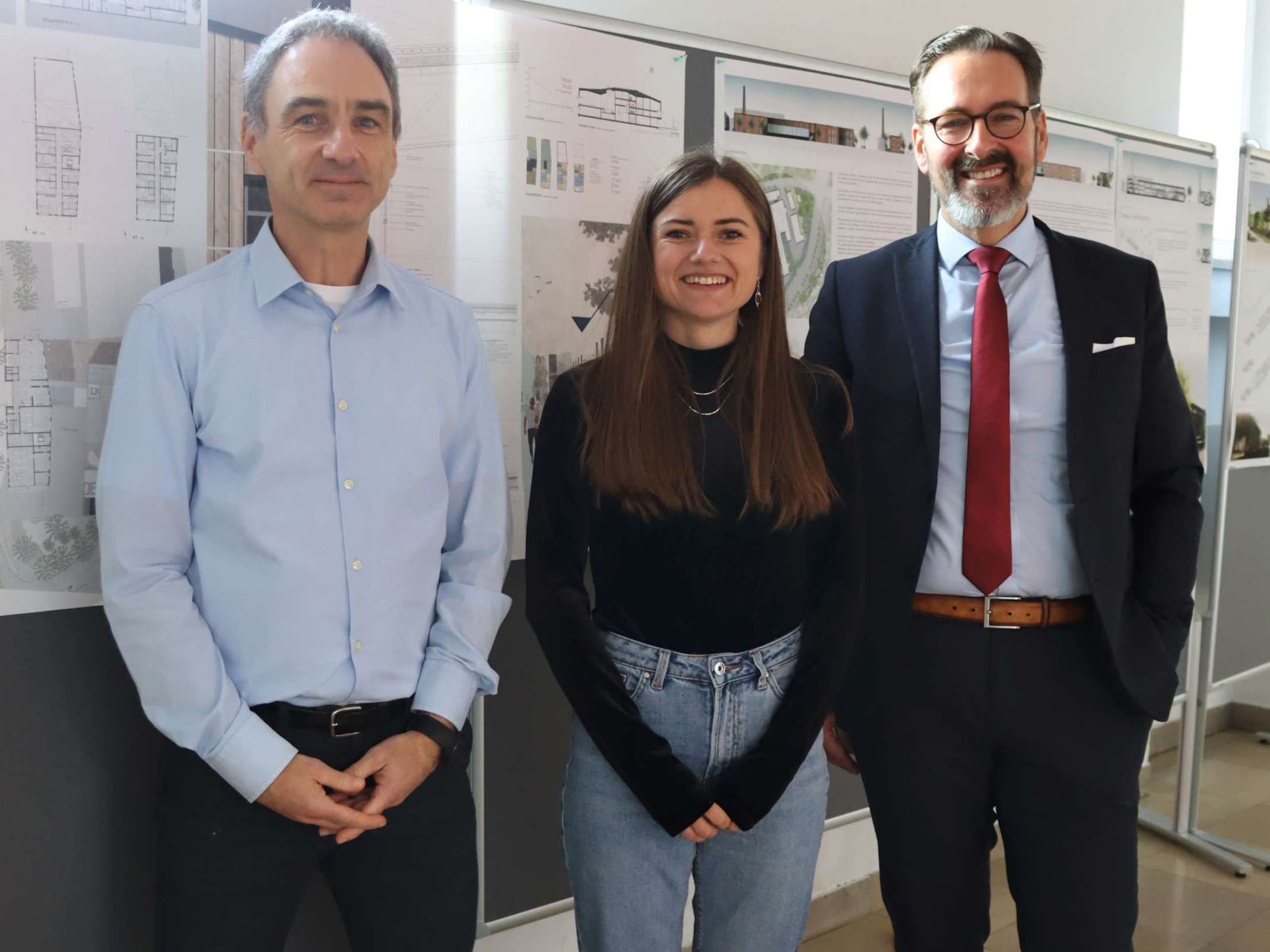 Prof. Wolfgang Nowak, Lara Schöllhorn (Anerkennungspreis), Dr. Mark Dominik Hoppe