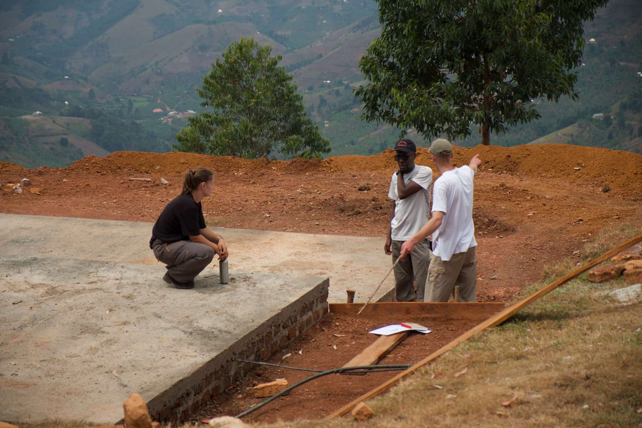 Arbeiten am Fundament