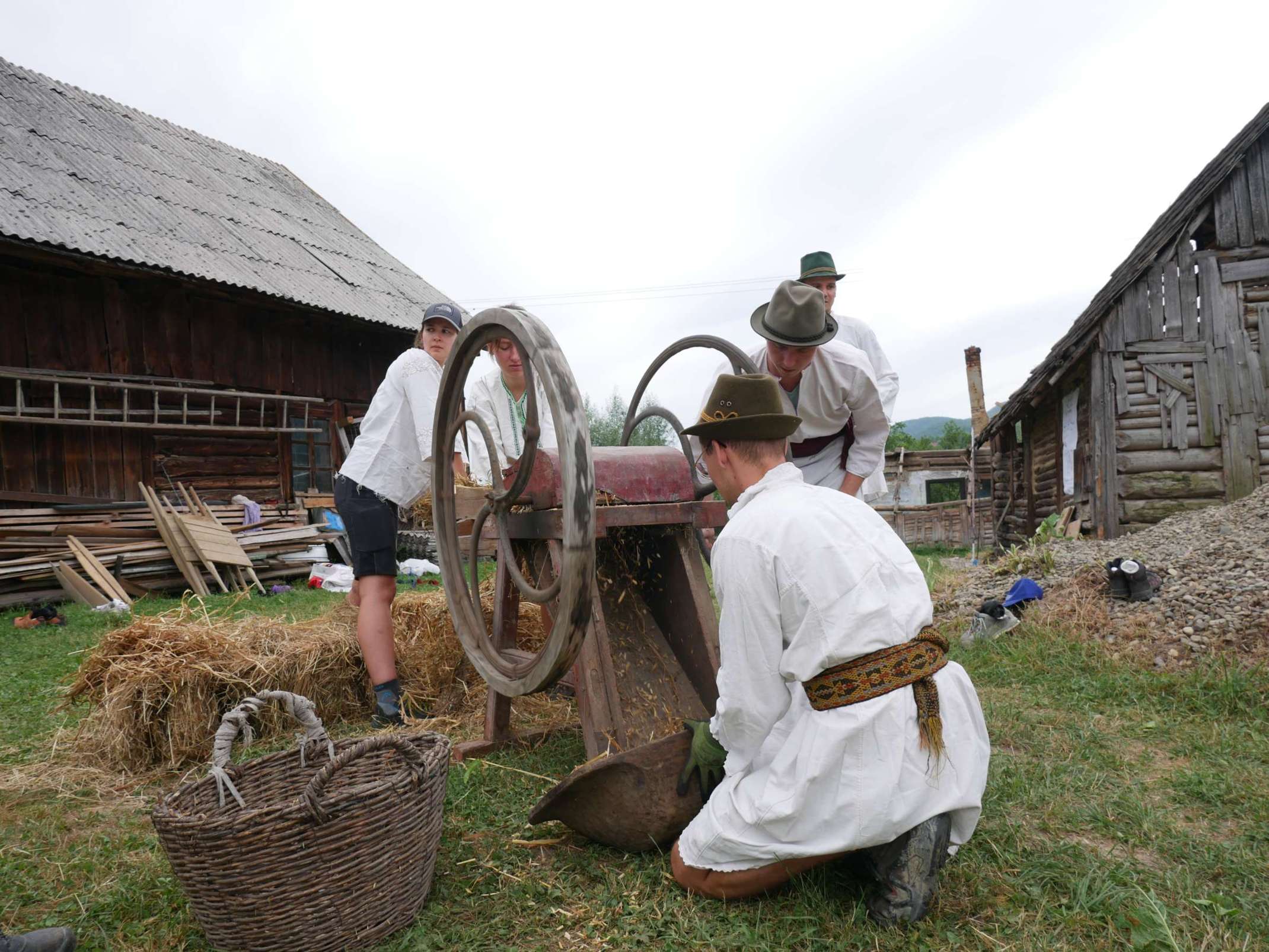 Traditionelle Baustoffverarbeitung