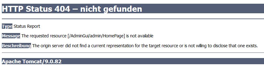 HTTP Status 404 – nicht gefunden