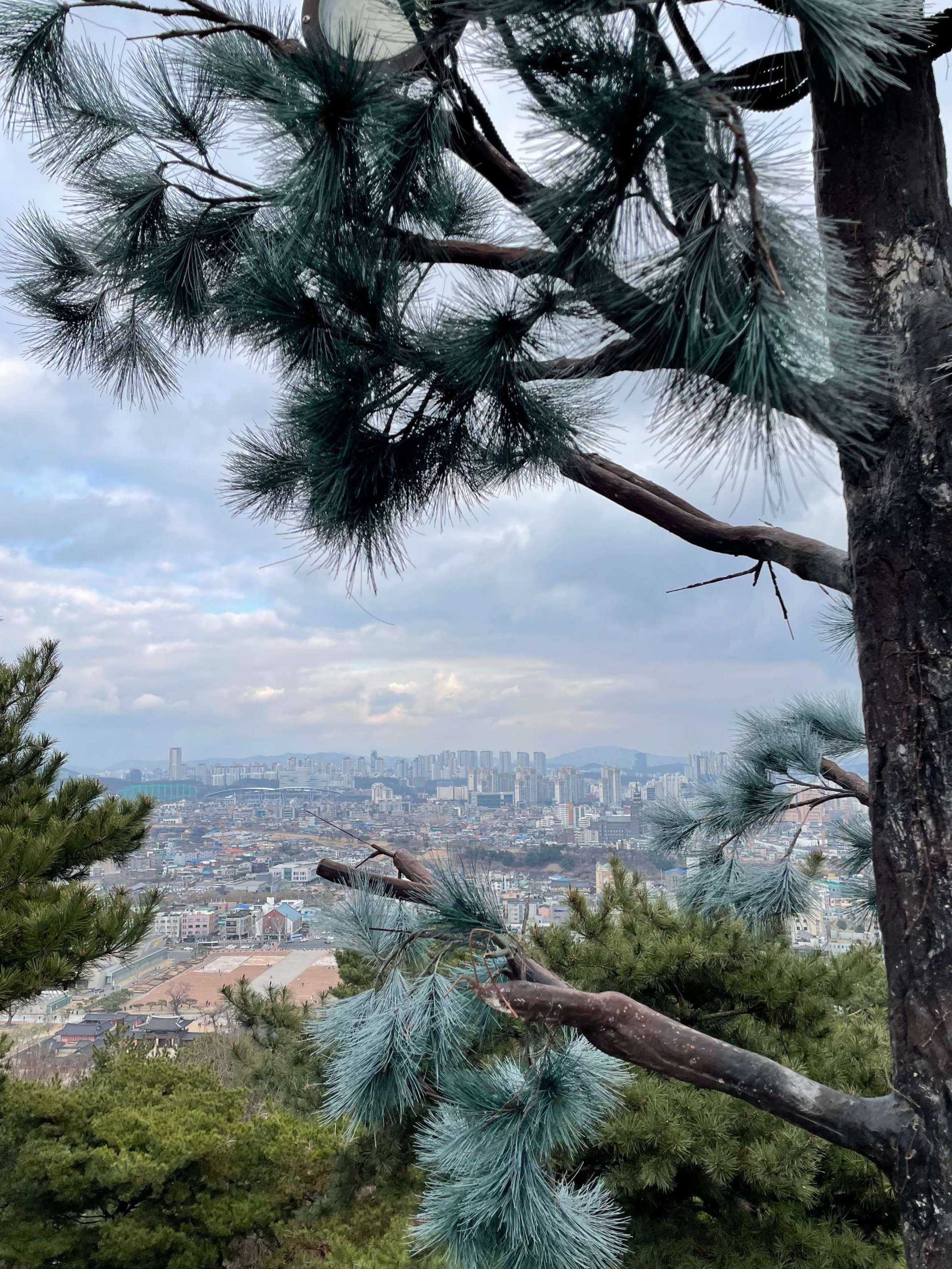 Aussicht vom Hwaseong Tempel