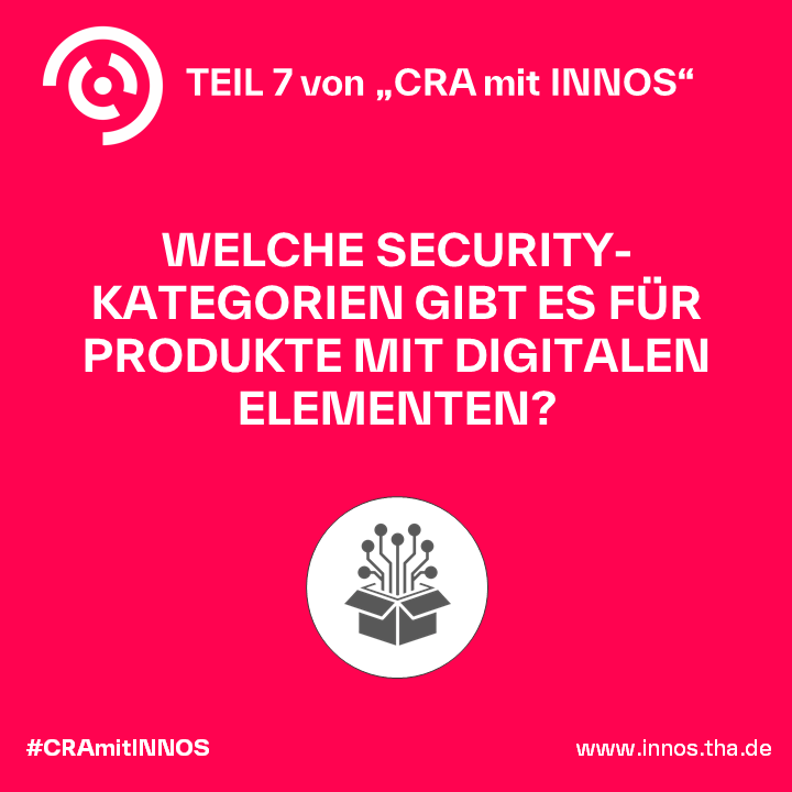 Sicherheitskategorien Produkte mit digitalen Elementen im CRA. Sicherheitskategorien Produkte mit digitalen Elementen im CRA.