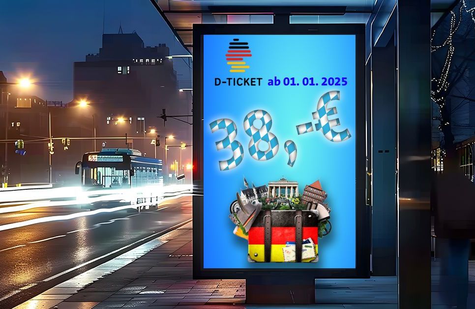 Deutschlandticket. Bayerisches Ermäßigungsticket.