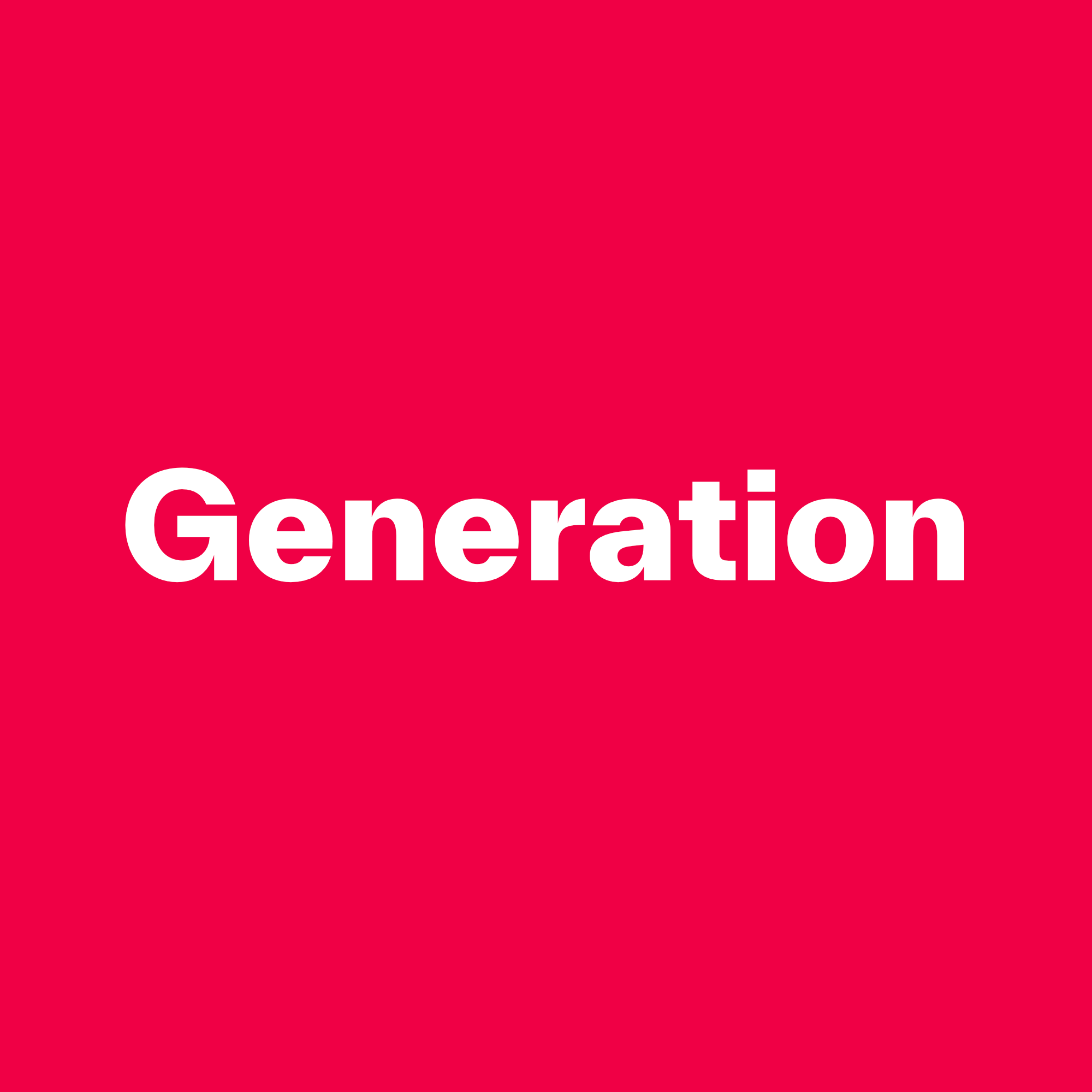 Generation Generation