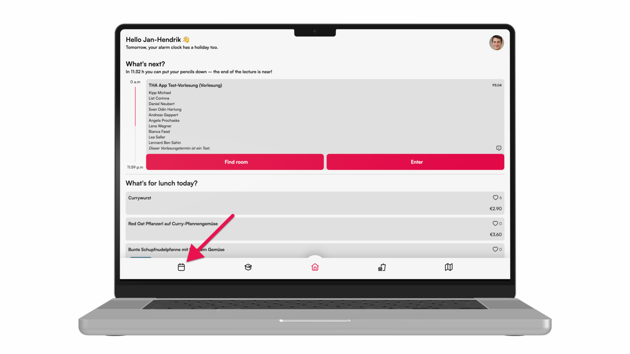Stundenplan wählen
