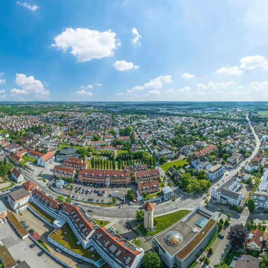 Stadt Gersthofen. Luftaufnahme. Foto: AdobeStock Stadt Gersthofen. Luftaufnahme. Foto: AdobeStock